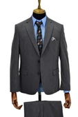 Erkek Gri 4 Drop Takım Elbise NT-5018-01 thumbnail 3