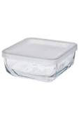 Bestamma 0,5 Lt 12x12x6 Cm Kare Kapaklı Cam Gıda Saklama Kabı - 1