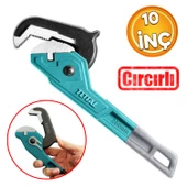 Total Cırcırlı Boru Anahtarı 10'' İngiliz Anahtar 3.8 cm Ağız 25 Cm Boy Çırçırlı Sökme Sıkma Tutma - 1
