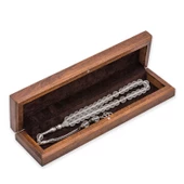 Himarry Gümüş Çiçek Desenli Ahşap Tesbih Kutusu thumbnail 5