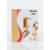 Mom's Lap Ahşap Oyuncakları Oyun Evi Banyo - 1