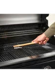 IKEA GRILLTIDER 42 Cm Ahşap Kayın Saplı Paslanmaz Çelik Barbekü Mangal Temizleme Fırçası - 4