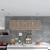 Kenzlife hazır mutfak perenna crd 060*180*32 mutfak banyo dolabı kapaklı raflı thumbnail 4