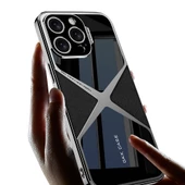 Apple iPhone 14 Pro Max Kılıf Ultra İnce Kamera Korumalı PC + Deri Arka Yüzey Zore X-Pro Kapak - 3