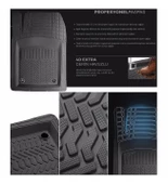 Chevrolet Aveo 2012 ve Sonrası Pro Siyah Havuzlu Paspas  Seti thumbnail 3