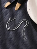 925 Ayar Gümüş Kalp Desenli Çift Bileklik: Zarafet ve Kaliteyi Bir Arada! - 3