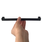 8 Adet Bihter Düz Kulp 224 mm Siyah Mutfak Kulpu Çekmece Dolap Kapak Kulbu Metal Mobilya Dolabı Kulpları thumbnail 6