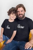 The Father The Son Siyah Tshirt (Tek Ürün Fiyatıdır Kombin Yapmak için 2 Adet Sepete Ekleyiniz) - 1