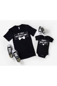 Baba Oğul First FD Best Gift Zıbın Tshirt (Tek Ürün Fiyatıdır Kombin Yapmak için 2 Adet Sepete Ekley - 1