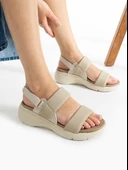 Papuçcity 02791 Orto Pedik Günlük Kadın Triko Sandalet - 7