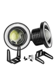 76 Mm Beyaz Mercekli Angel Led Halkalı Sis Farı - 4