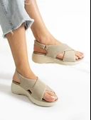 Papuçcity 02790 Orto Pedik Günlük Kadın Triko Sandalet - 3