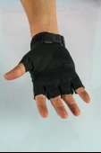 Combat Tactical Outdoor Kesik Parmaksız Eldiven Asker Polis Dağcı Sporcu Bisikletçi Kemik Eldiveni - 004 - 2