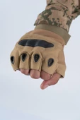 Combat Tactical Outdoor Kesik Parmaksız Eldiven Asker Polis Dağcı Sporcu Bisikletçi Kemik Eldiveni - 004 - 12