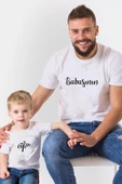 Babasının Oğlu Beyaz Tshirt (Tek Ürün Fiyatıdır Kombin Yapmak için 2 Adet Sepete Ekleyiniz) - 1