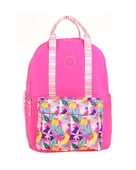 Kaukko Double Stripe Sırt Çantası Pembe K1762 - 1