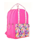 Kaukko Double Stripe Sırt Çantası Pembe K1762 - 2