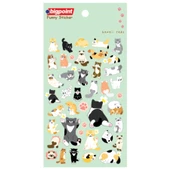 Bigpoint Sticker Kawaii Kedileri 15'li Paket - 1