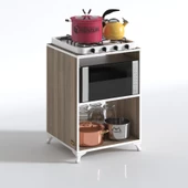 Kenzlife ocak dolabı iclal crd 85*60*57 mutfak klasik setüstü ocak için modül thumbnail 2