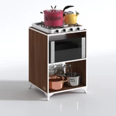 Kenzlife ocak dolabı iclal cvz 85*60*57 mutfak klasik setüstü ocak için modül thumbnail 2