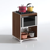Kenzlife ocak dolabı figen cvz 85*60*57 mutfak modül mini fırın  ankastre ocak için - 2