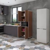 Kenzlife fırın dolabı bedriye cvz 185*66*45 mutfak banyo kiler ofis - 1