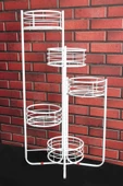 TRENDESK Modern 3 Katlı Metal Siyah Çiçeklik Saksı Standı Saksılık - 1