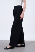 PREMİUM KETEN SİYAH PANTOLON - 2