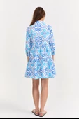 Kadın desenli easy wear elbise - 4