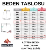 Erkek Büyük Beden 115 Kilo-194 Kilo Arası İçin Uygun Deniz Şortu Dekons Petrol - 4