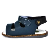Kiko Kids Erkek Çocuk İlk Adım Sandalet Şb 2350-58 Lacivert - Siyah - 5