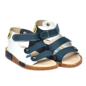 Kiko Kids Erkek Çocuk Sandalet Şb 23502508-5816 Lacivert Sarı Gri - 1