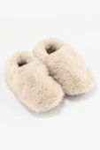 Hopfrög Kids Furry Furry Kırık Beyaz Kürk Barefoot Patik - 3