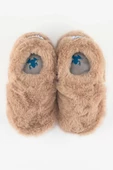 Hopfrög Kids Furry Furry Bej Kürk Barefoot Patik - 1
