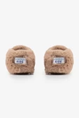 Hopfrög Kids Furry Furry Bej Kürk Barefoot Patik - 7