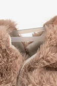 Hopfrög Kids Furry Furry Bej Kürk Barefoot Patik - 8
