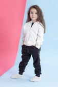 Hopfrög Kids Furry Furry Kırık Beyaz Kürk Barefoot Patik - 4