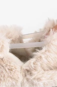 Hopfrög Kids Furry Furry Kırık Beyaz Kürk Barefoot Patik - 8