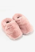 Hopfrög Kids Furry Furry Pembe Kürk Barefoot Patik - 3