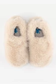 Hopfrög Kids Furry Furry Kırık Beyaz Kürk Barefoot Patik - 1