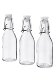 IKEA Cam Küçük Şişe Seti, 3 Adet, 15 Cl Yükseklik: 15 Cm - 1