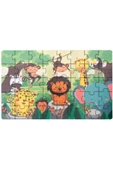 Montessori Forest Animals Ahşap 40 Parça Puzzle, Yapboz Seti / 1+ Yaş / Eğitici, öğretici ve Güvenli Çocuk Oyuncağı - 4
