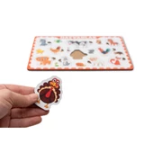 Montessori Çiftlik Hayvanları Ahşap Bultak Puzzle, Yapboz Seti / Eğitici, Öğretici ve Güvenli Çocuk Oyuncağı - 2