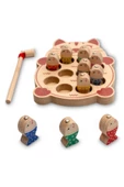 Montessori 3 Boyutlu Eğitici Ahşap Balık Tutma Oyunu / Ahşap Balıklar Ile Eğlenceli Oyun - 1