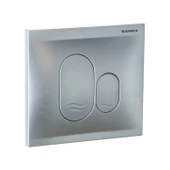 Sanica Rezervuar Panel Takımı P01 Mat Krom Kaplama 21 x 18 cm - 1