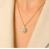 Baget Tek Taş Oval Dönebilir Çelik Koly - 2