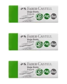 Faber Castell Doğa Dostu Büyük Silgi Dust Free PVC Free 3 lü 187254 - 1