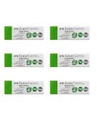 Faber Castell Doğa Dostu Büyük Silgi Dust Free PVC Free 6 lı 187254 - 1