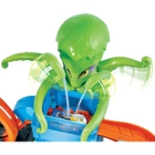 Orjinal Hot Wheels Dev Ahtapot ile Araba Yıkama 1 Metreden Uzun Oyun Seti ve Renk Değiştiren Hotwheels Araba - 4