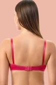 Shopidik  Kırmızı Dolgusuz Mikro Tek Sütyen - 2